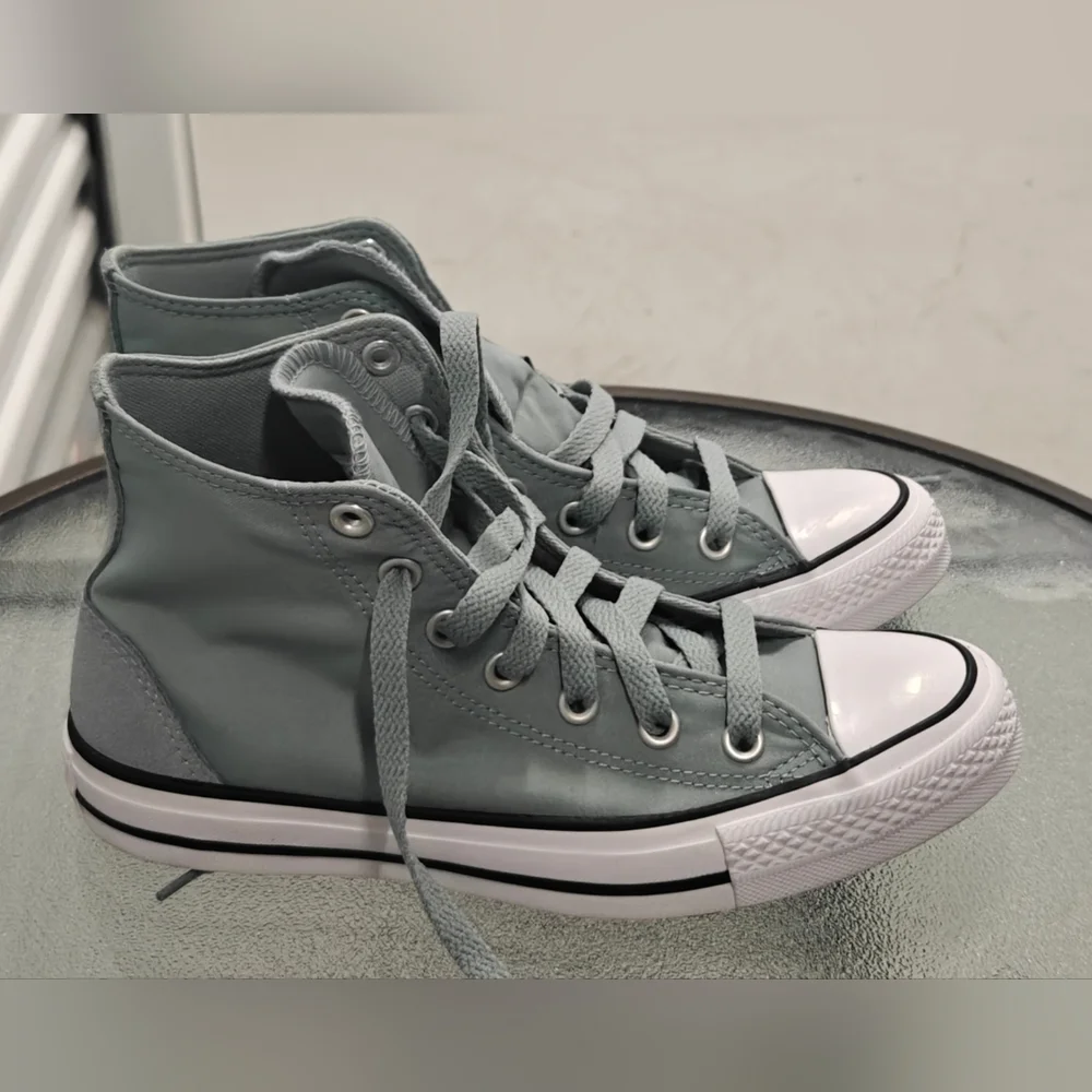 Converse Women's Chuck Taylor All Star Oil Slick Toe Cap Hi-Top Trainers Size7,5 - Picture 4 of 10